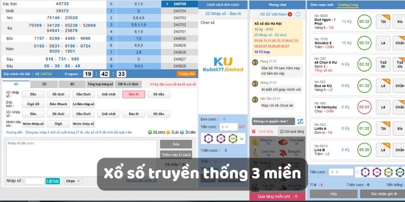 Xổ số truyền thống 3 miền